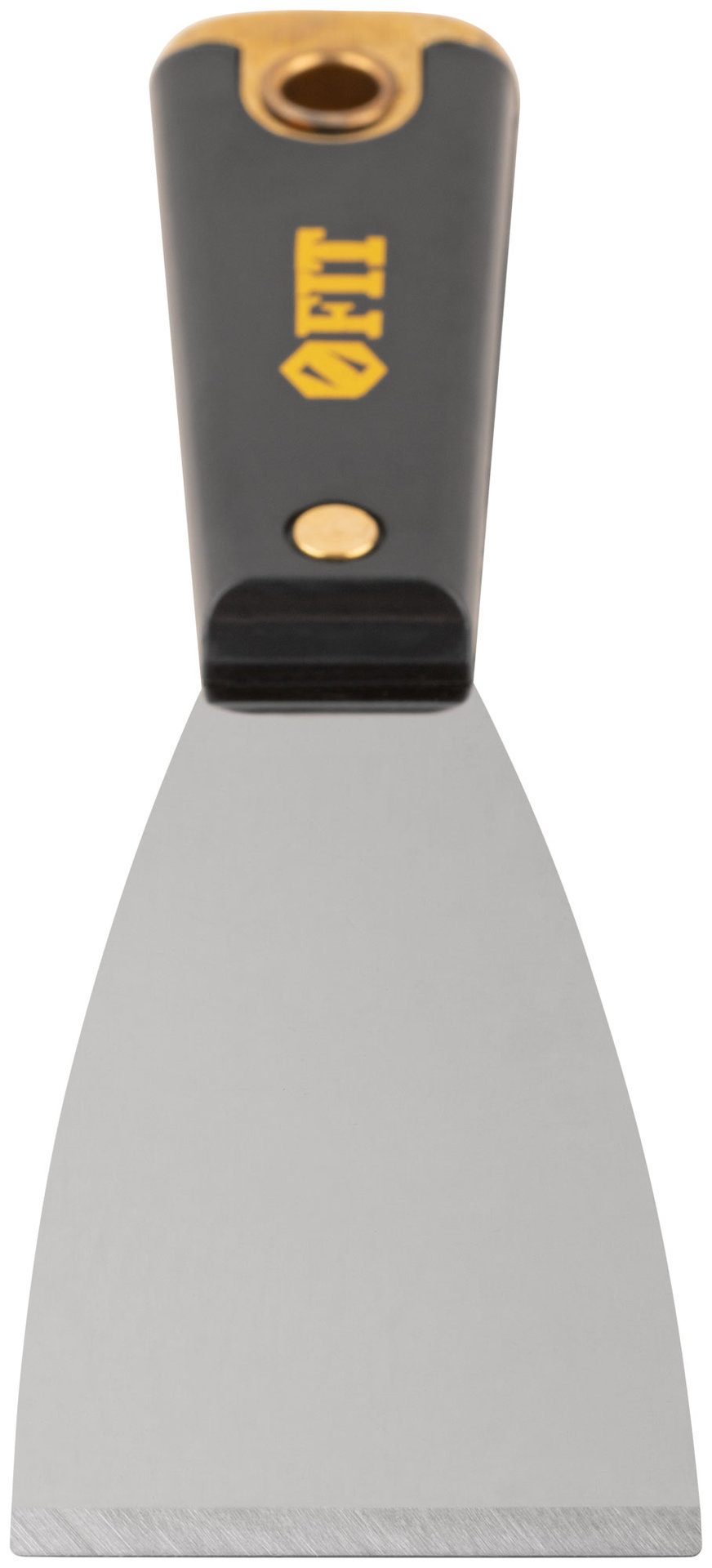 Шпатель для удаления ржавчины Профи, толщ. лезвия 1 мм, пластик.ручка с метал.бойком 2 (50 мм) (06390)