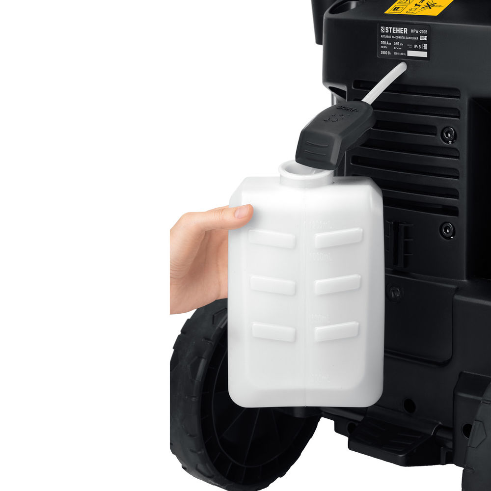 Мойка высокого давления 200 Атм, 2600 Вт, пистолет G-280 PRO STEHER HPW-200B