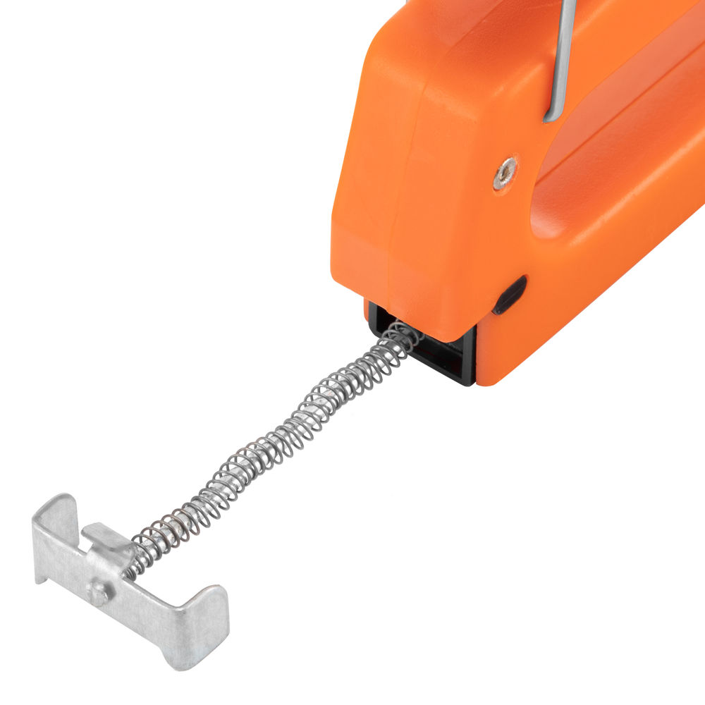 Степлер мебельный пластиковый, со скобами 100 шт, тип скобы 53, 4-8 мм Sparta (42001)