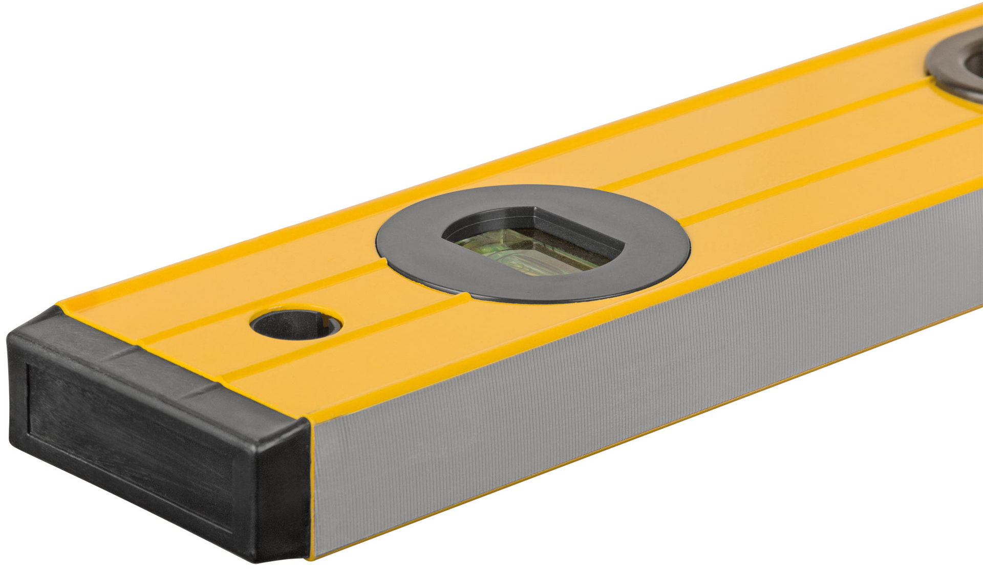 Уровень Янтарь, 3 глазка, ручки, усиленный корпус, фрезер. рабочая грань, шкала 1200 мм (18165)