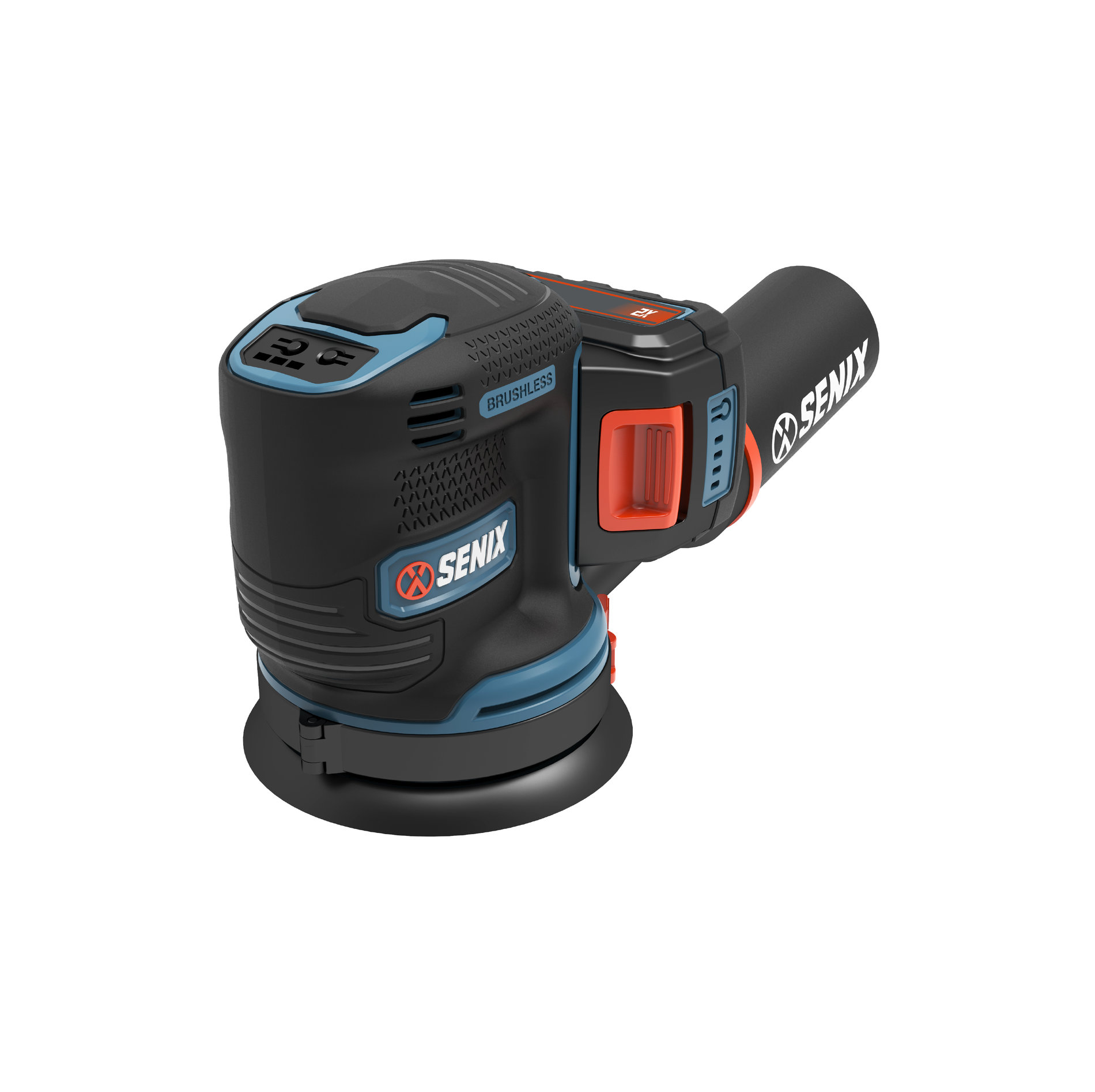 Орбитальная (эксцентриковая) шлифмашина, бесщ.дв., 125 мм, с 1 АКБ, 1 ЗУ X2 20В