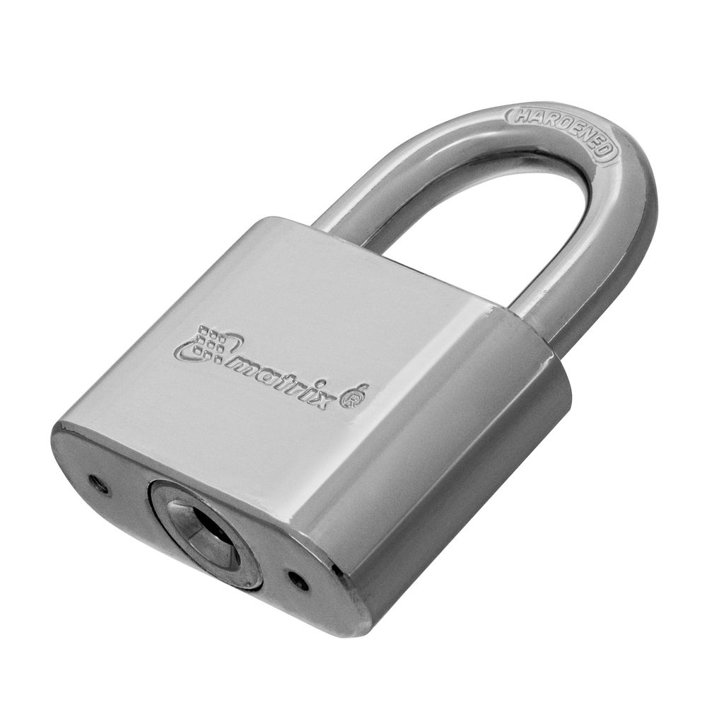 Замок навесной, хромированное покрытие 50 мм Matrix (91801)