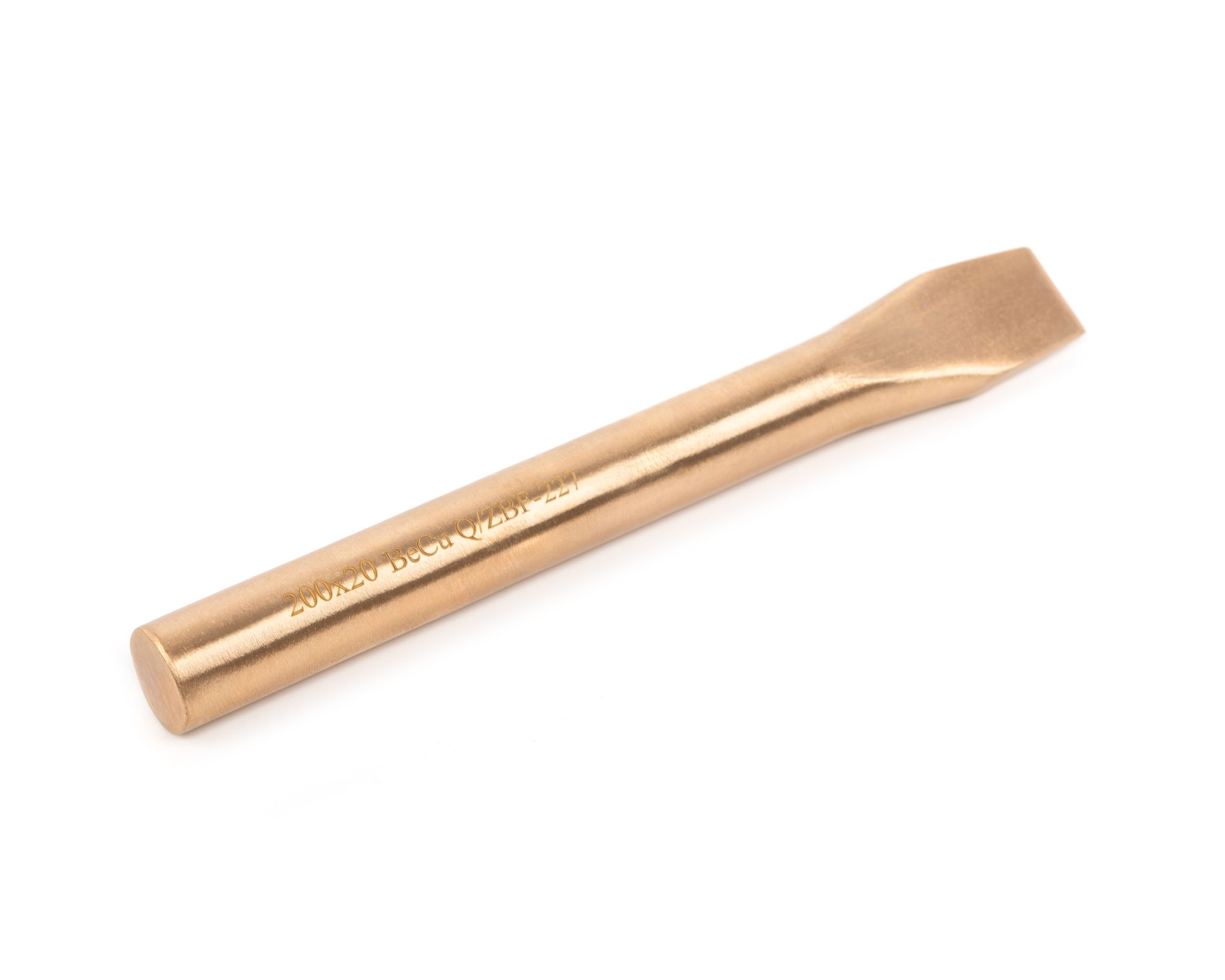 Зубило круглое 200х20 искробезопасный сплав BeCu 231-1010, HORTZ