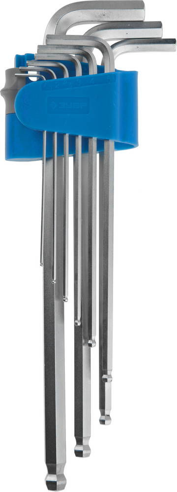 Набор ключей имбусовых длинных 9 шт ЗУБР 27466-H9