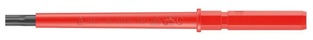 67 i TORX® Kraftform Kompakt VDE Насадка, TX 25 x 154 мм, 9 мм шестигранник (WE-003434)