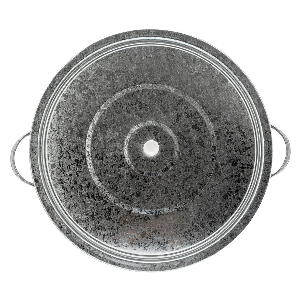 Бак для воды оцинкованный с крышкой (крышка с ручкой) 32 л, без крана (67549)