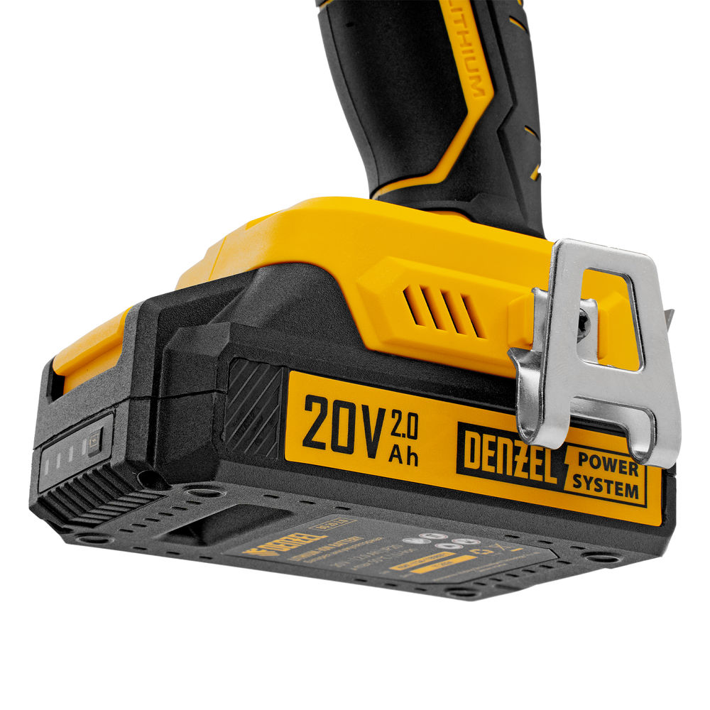 Дрель-шуруповерт аккумуляторная CDQ-20, Li-Ion, 20 В// Denzel (26118)