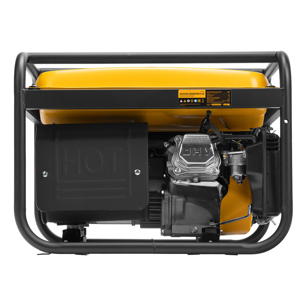 Генератор бензиновый PS 28, 2.8 кВт, 230 В, 15 л, ручной стартер Denzel (946824)