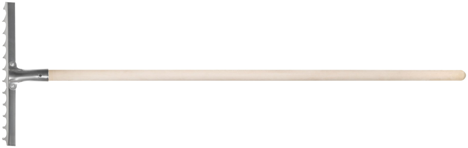 Грабли, витой зуб, нержавеющая сталь, 12 зубьев, с деревянным черенком (76983)