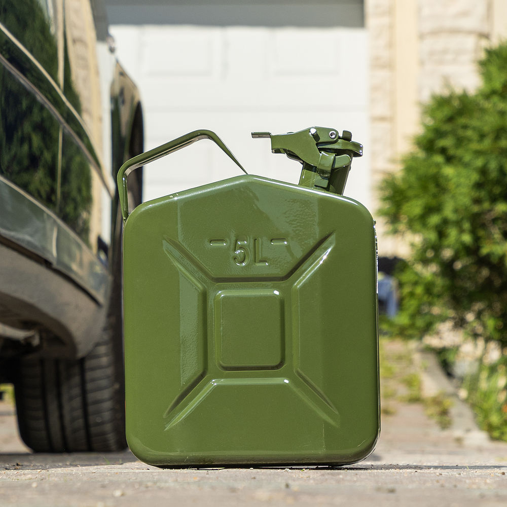 Канистра для ГСМ, металлическая, 5 литров Stels (53143)