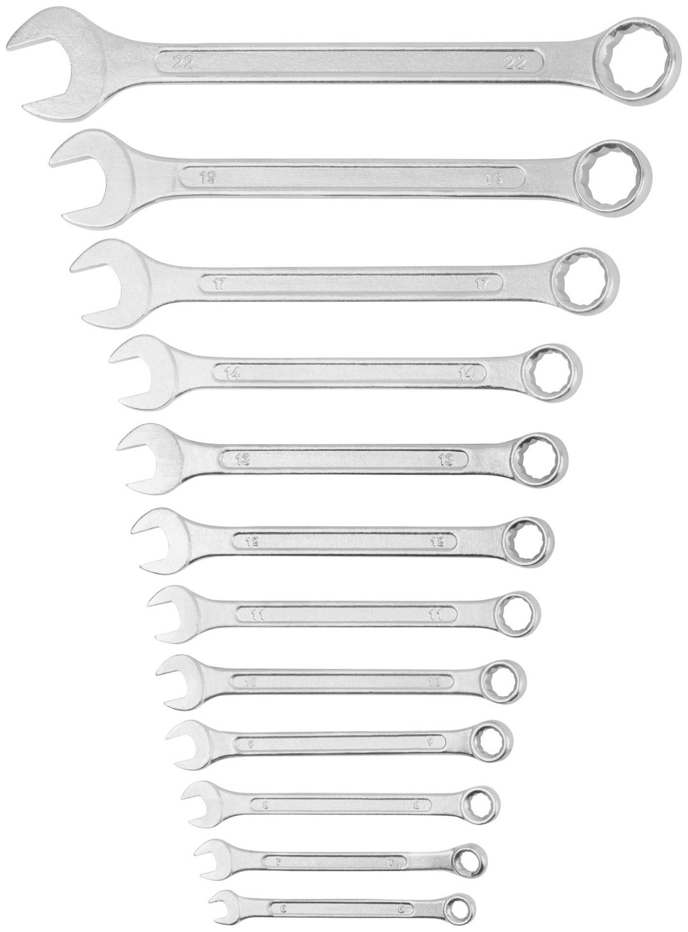 Ключи комбинированные в нейлоновом чехле Хард, набор 12 шт. ( 6-22 мм ) (63422)