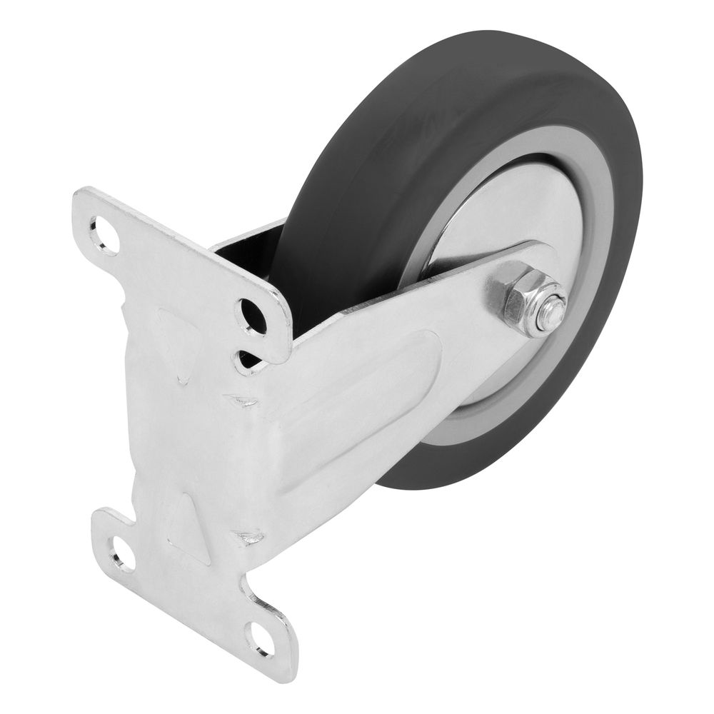 Колесо неповоротное D 100 мм, крепление платформенное Сибртех (68709)