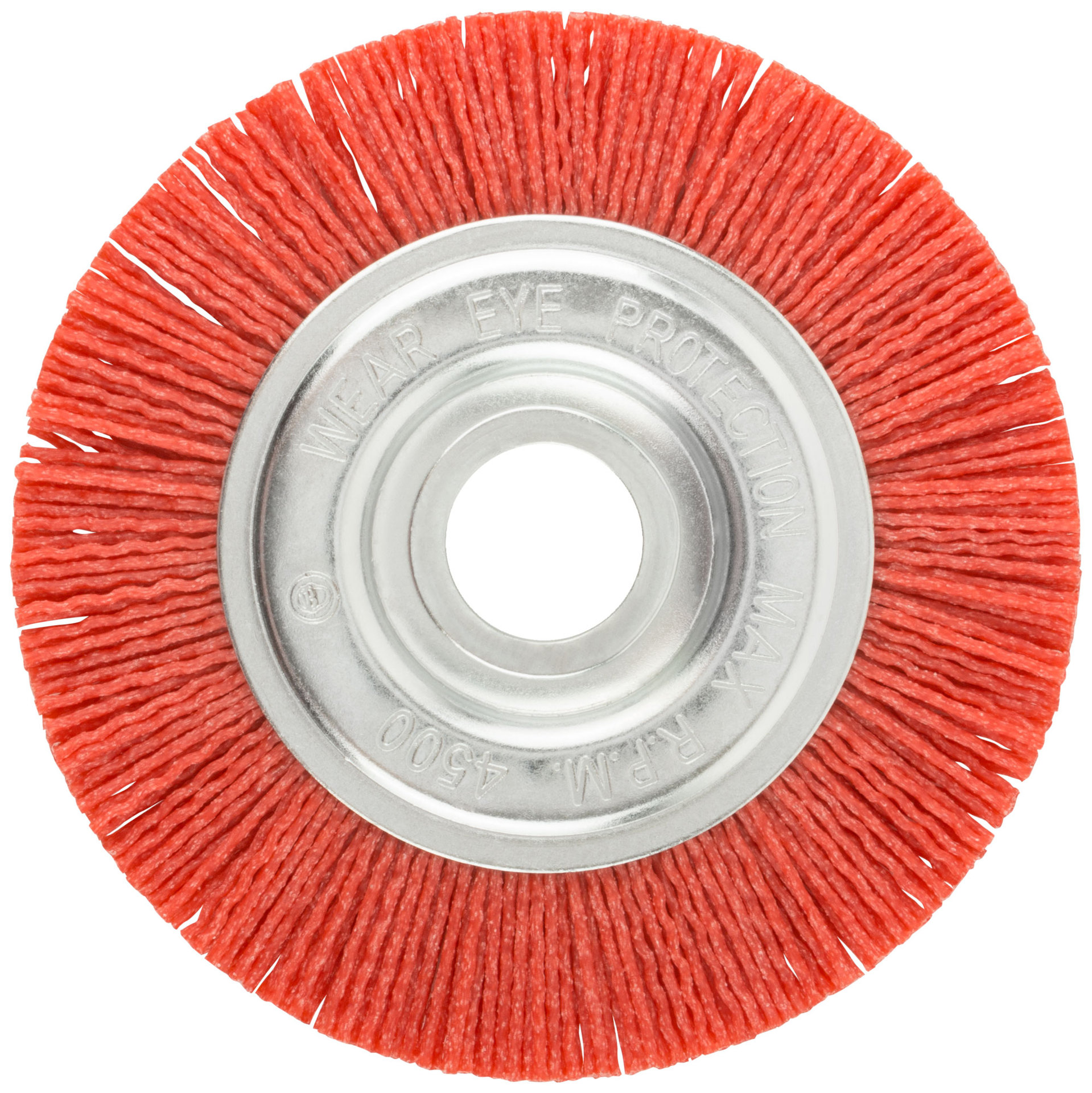 Корщетка-колесо нейлоновая, посадочный диаметр 22,2 мм, Профи 125 мм (38793)