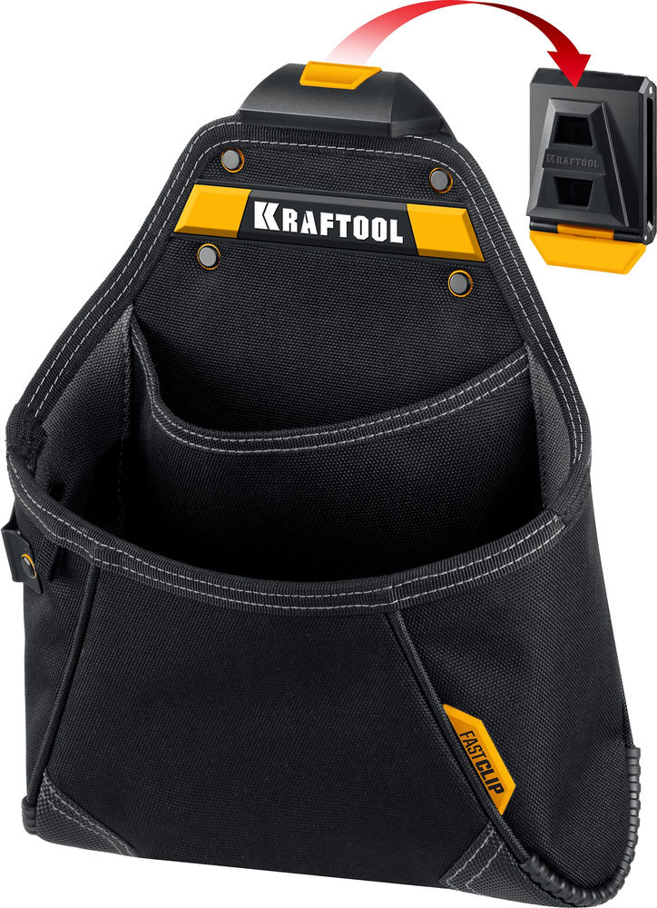 Сумка поясная 260 х 340 мм с быстросъёмным креплением FastClip KP-12 KRAFTOOL 38774