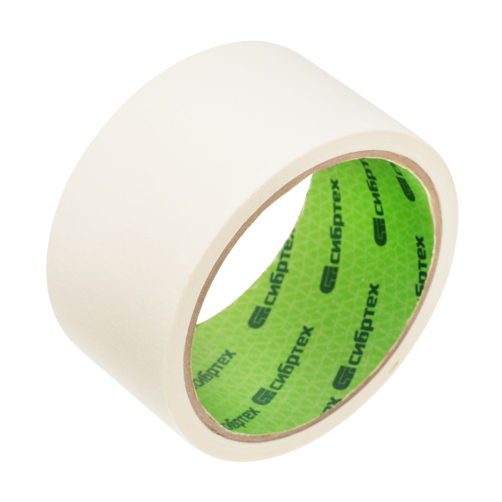 Лента малярная, эконом, 48 мм x 15 м, на бумажной основе Сибртех (88886)
