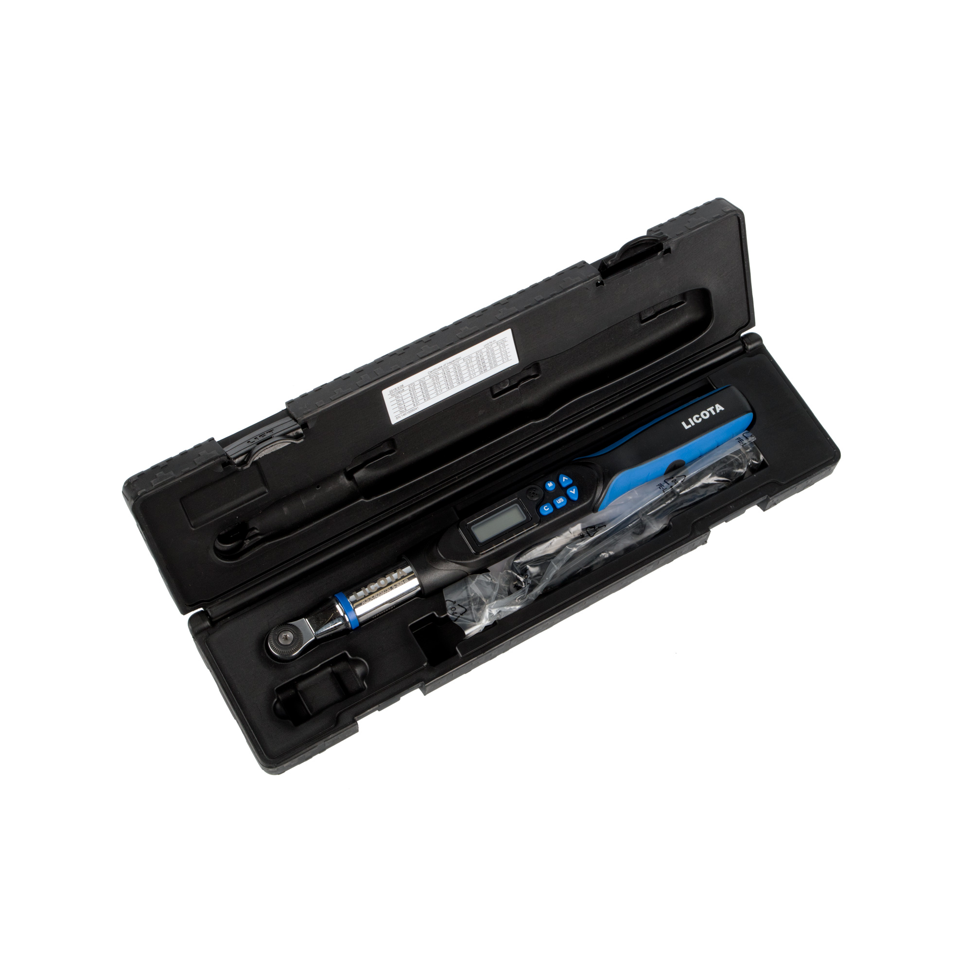 Динамометрический ключ электронный под сменные насадки 9x12, 1,5-30 Н- м AQEA-N209030 Licota