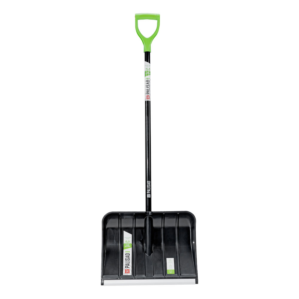 Лопата для уборки снега, полипропилен, 455х345х1330 мм, алюминиевый черенок, BASE Palisad (61798)