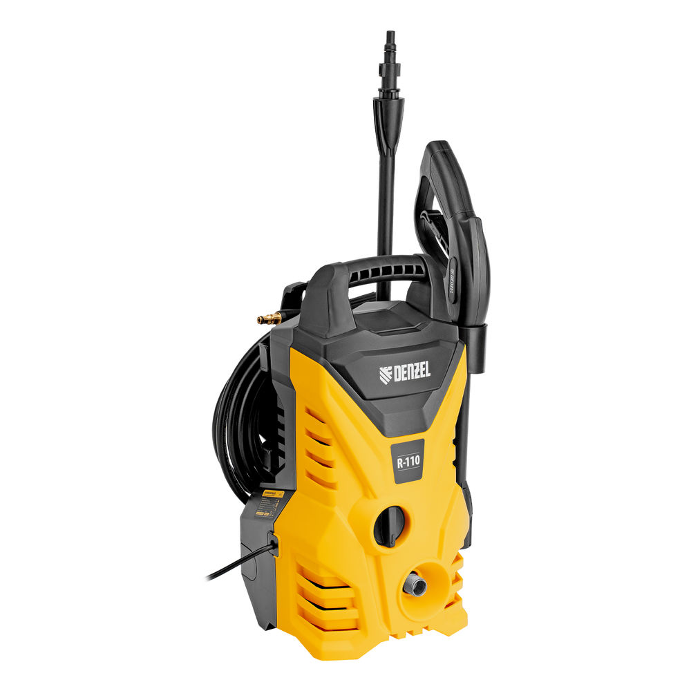 Моечная машина высокого давления R-110, 1500 Вт, 110 бар, 5,7 л/мин, переносная Denzel (58232)