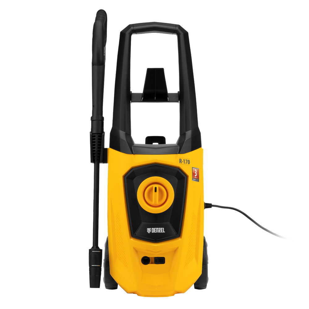 Моечная машина высокого давления R-170, 2000 Вт, 170 бар, 360 л/ч, колесная Denzel (58228)
