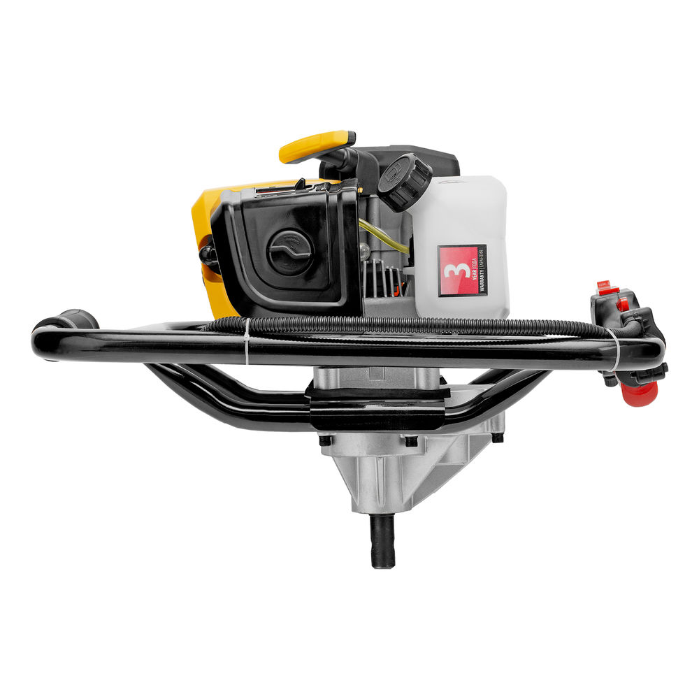 Мотобур DX-52, объем двигателя 52 см3, соединение 20 мм, без шнека Denzel (56001)