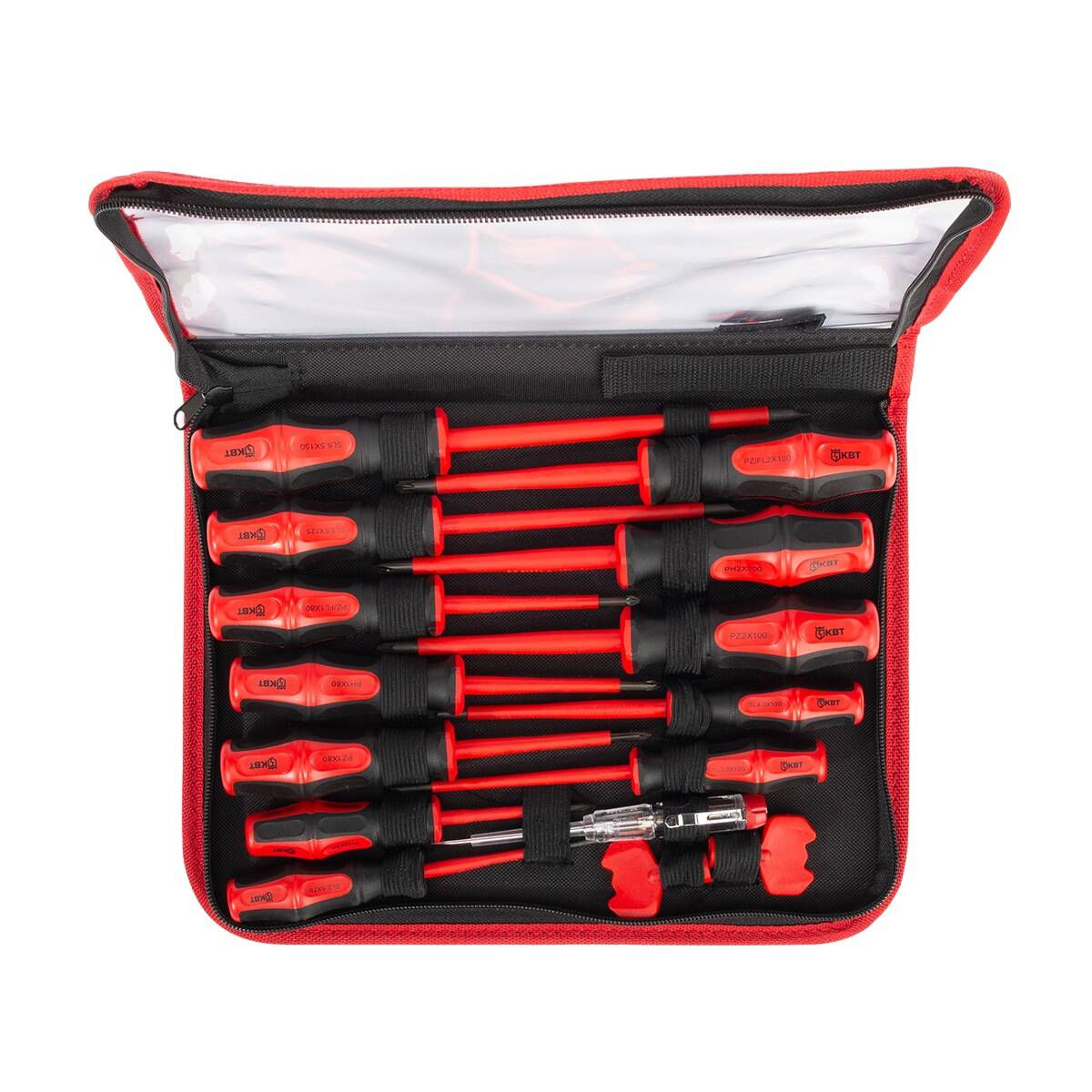 Набор диэлектрических отверток НИО-15 серия ПРОФИ (КВТ)