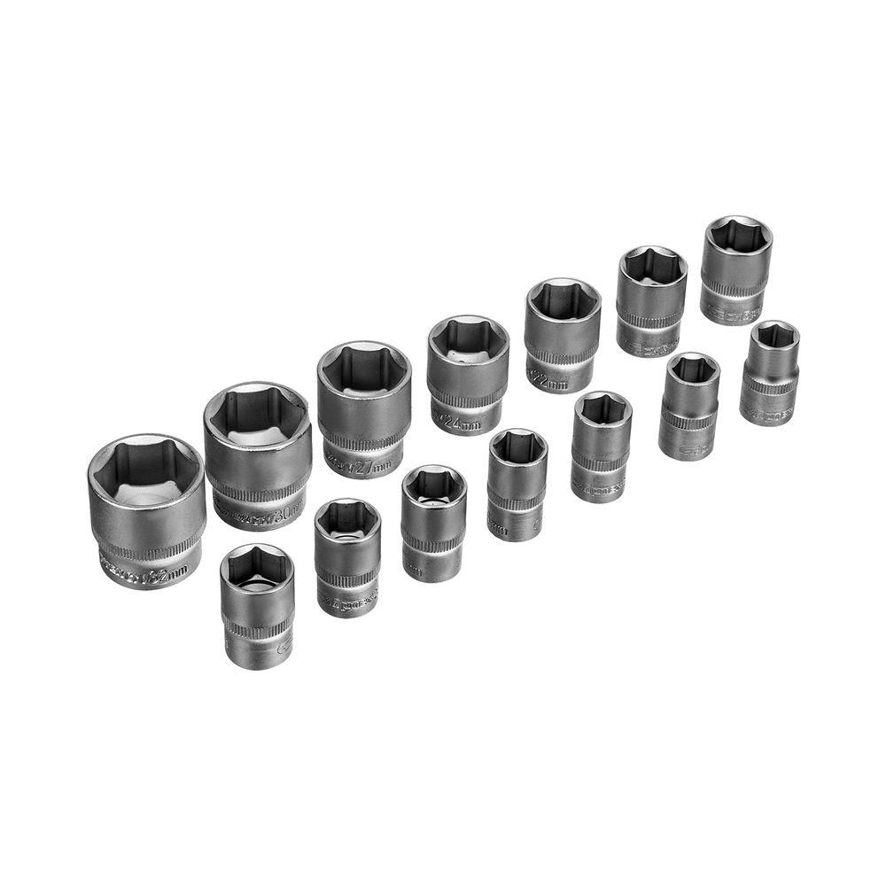 Набор инструментов, 1/2, 3/8, 1/4, пластиковый кейс 215 предм. Сибртех