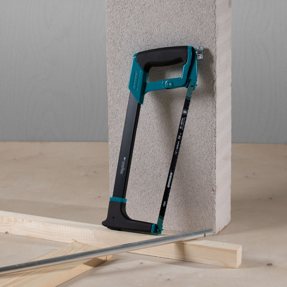 Ножовка по металлу Piranha, 300 мм, обрезиненная рукоятка и захват Gross