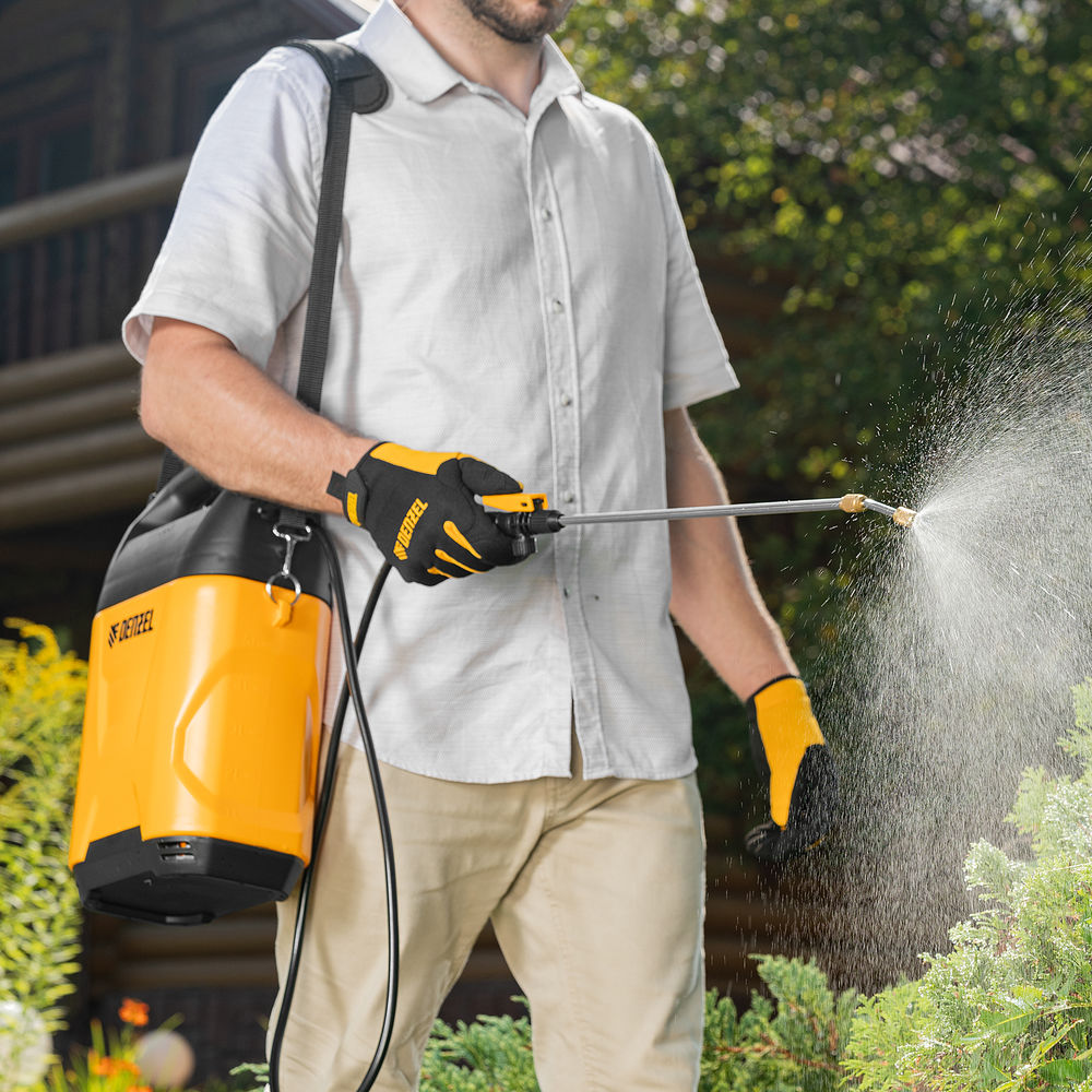 Опрыскиватель аккумуляторный D-5LI, 5 л, Li-Ion акк., 12 В, 2 Ач Denzel (64790)