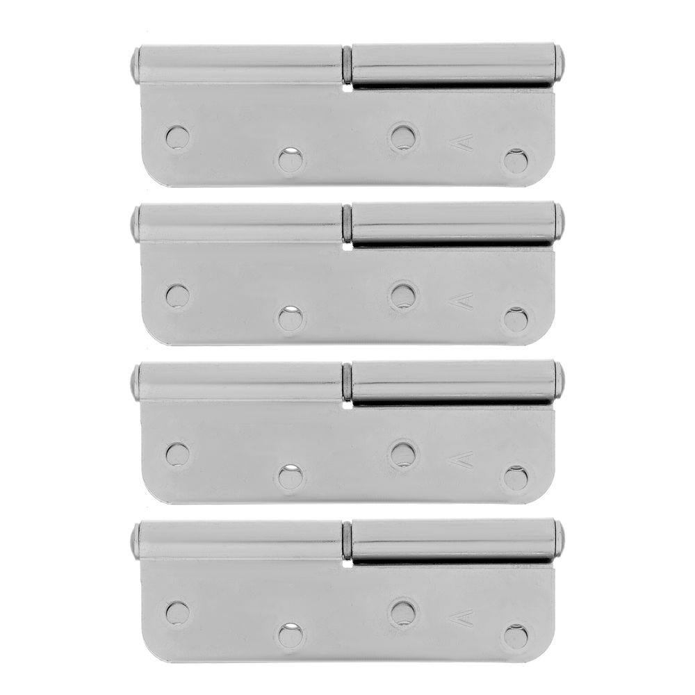 Петля накладная ПН1-110 правая, цинк, 4 шт, (Металлист) (91554)