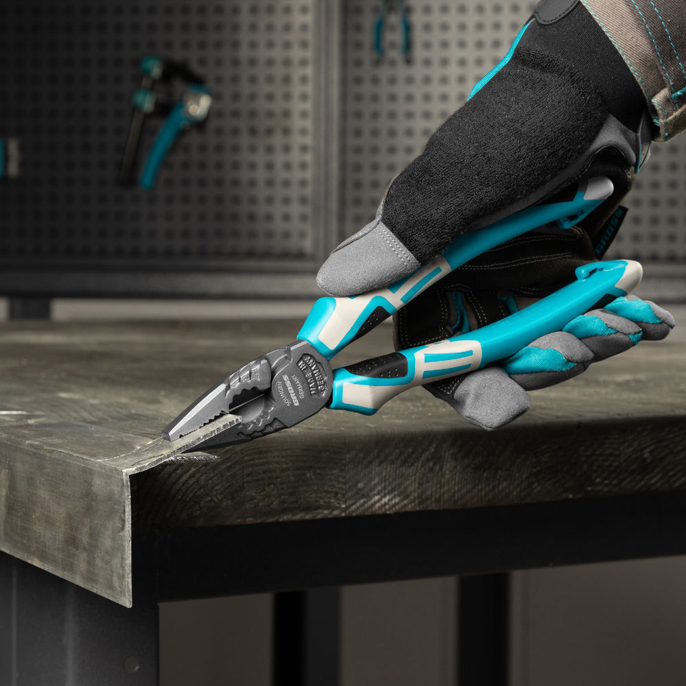 Плоскогубцы комбинированные 205 мм, трехкомпонентные рукоятки Gross (16975)