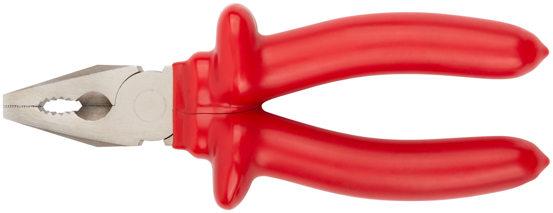 Плоскогубцы комбинированные Энергия,1000 В, никелир.покрытие, 2-х слойные изолированные ручки 180 мм (50764)