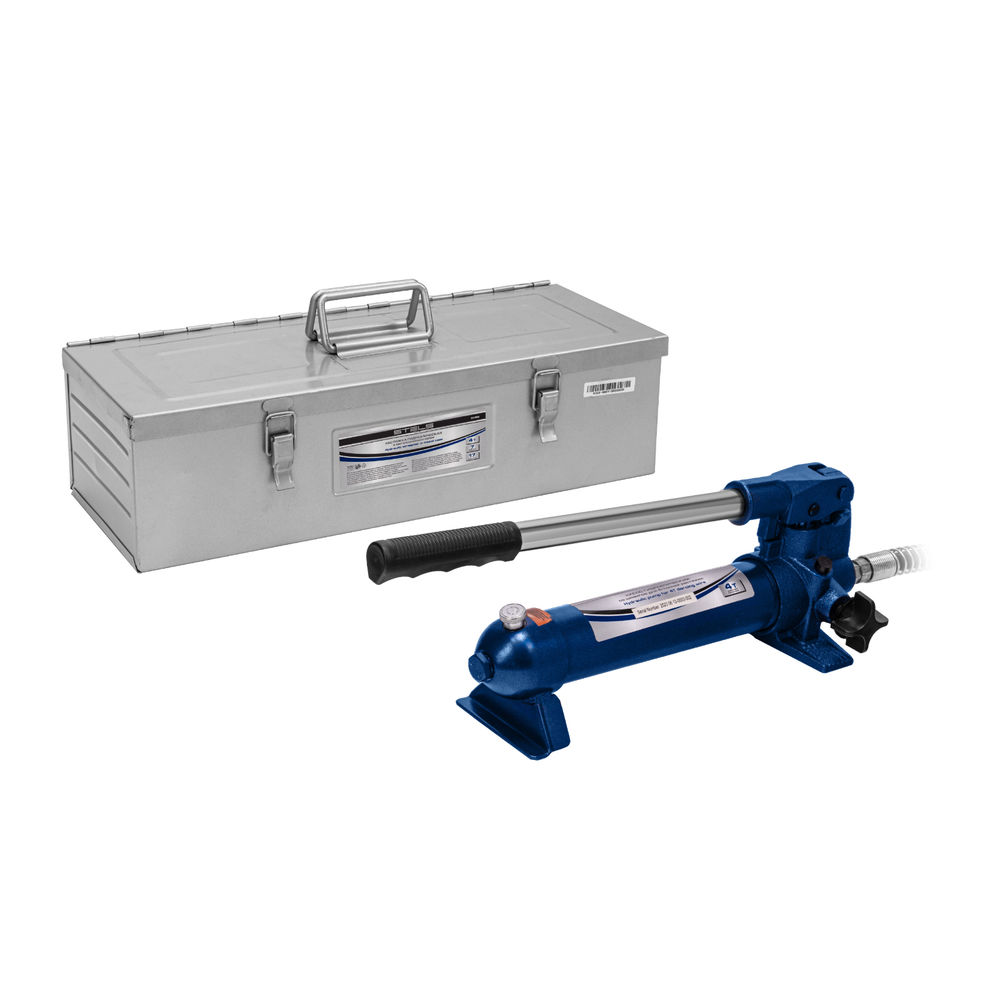 Растяжка гидравлическая, 4 т, набор из 17 предметов, 7 сменных насадок, в металлическом кейсе Stels (51352)