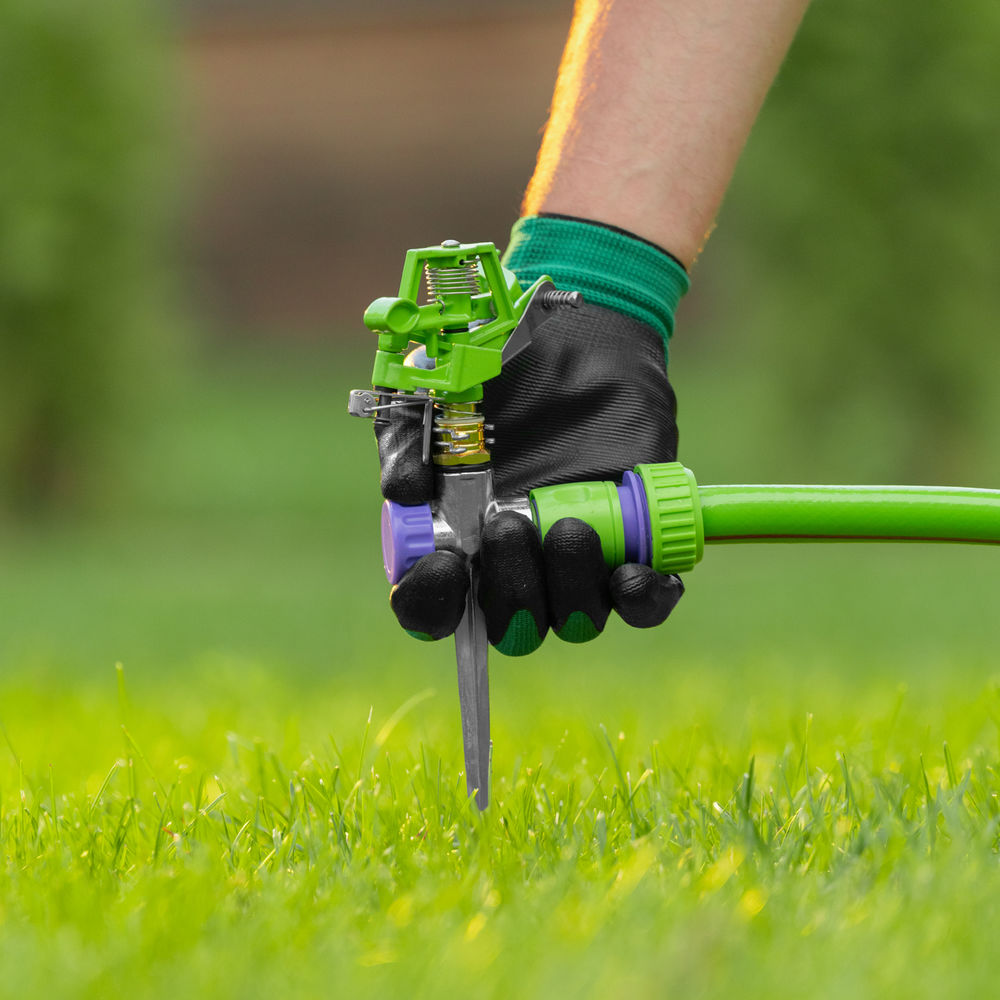 Разбрызгиватель латунный, импульсный, с регулировкой угла горизонт распыления до 26 м Palisad (65412)