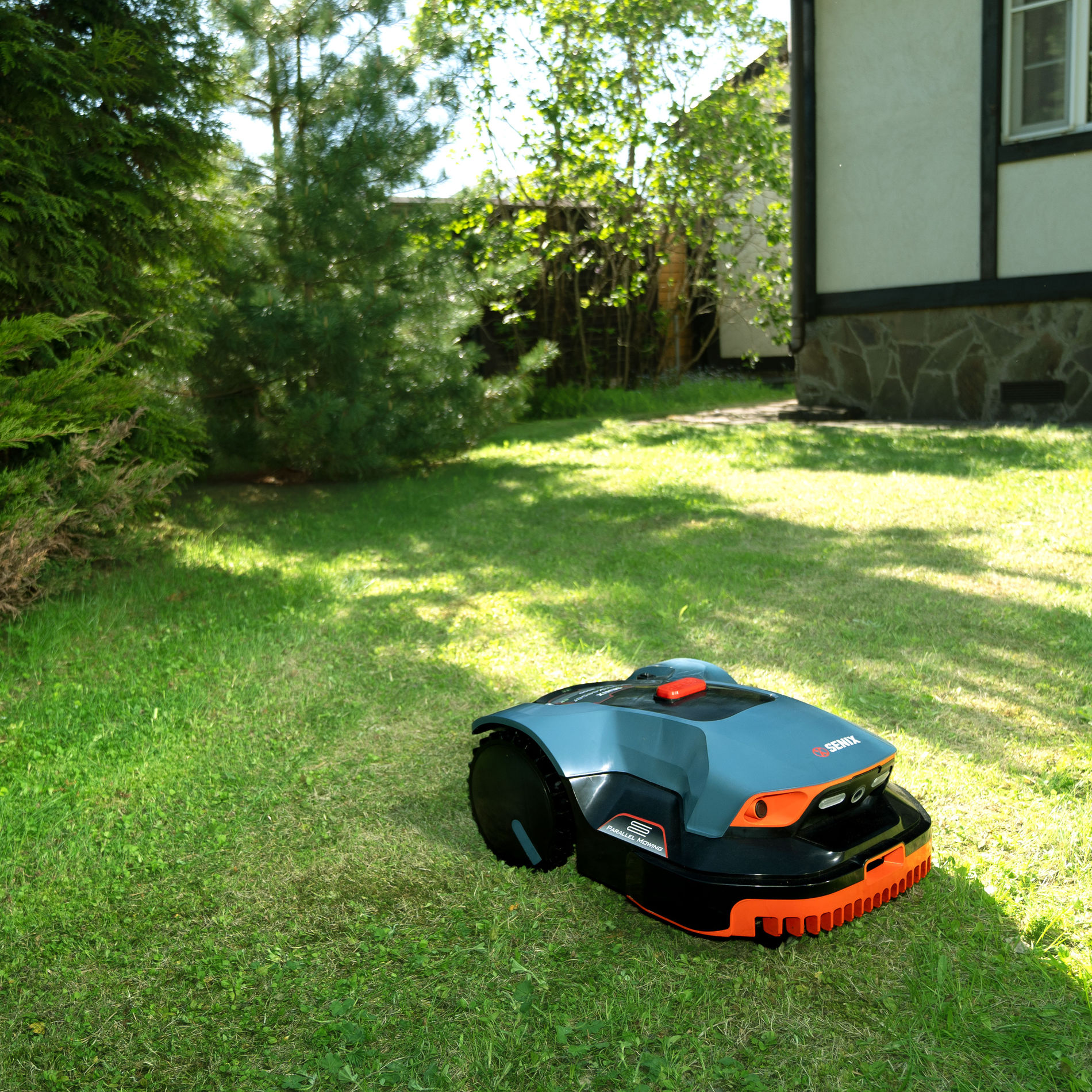 Робот газонокосилка GPS, 22.5 см, в комплекте 1 батарея 4.0Ач, Зарядная станция. X2 20В