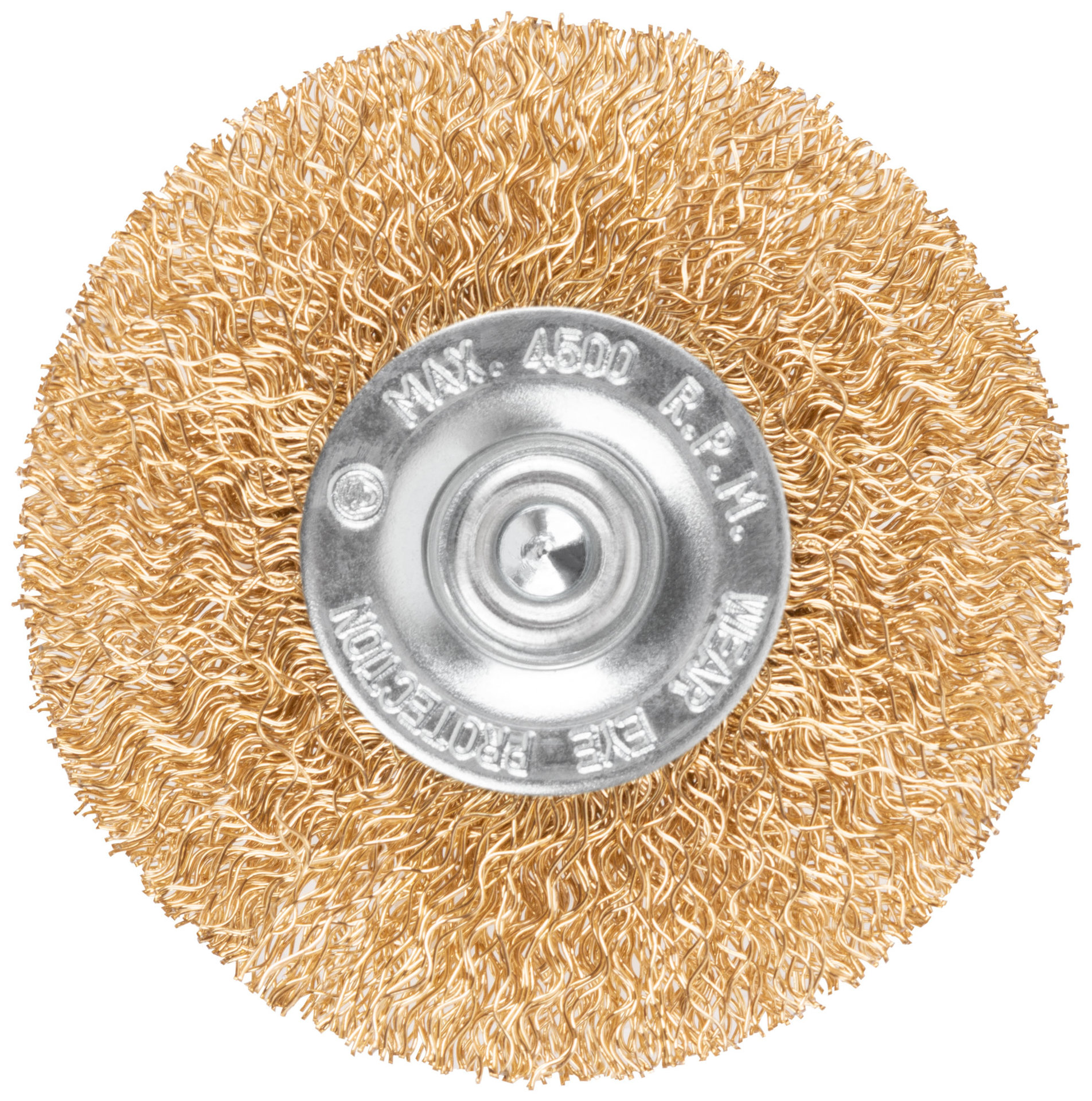 Щетка для дрели, тип Плоская, латун. витая проволока 0,3 мм, 65 мм, блистер, CUTOP Profi (82-915)