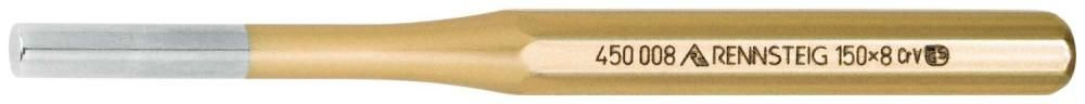Standard Выколотка DIN 6450, O 8.0 мм, 12 x 150 мм, 8-гран. профиль, Cr-V, золотистая (RE-4500080)