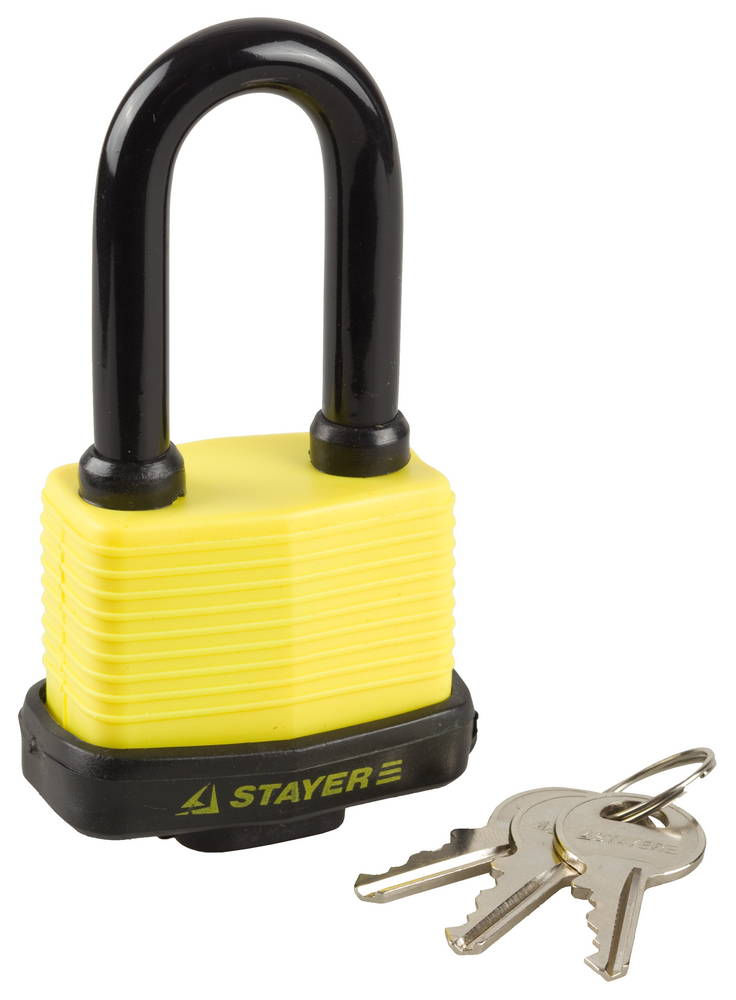 Замок навесной 60 мм, всепогодный, удлиненная дужка STAYER 37141-50