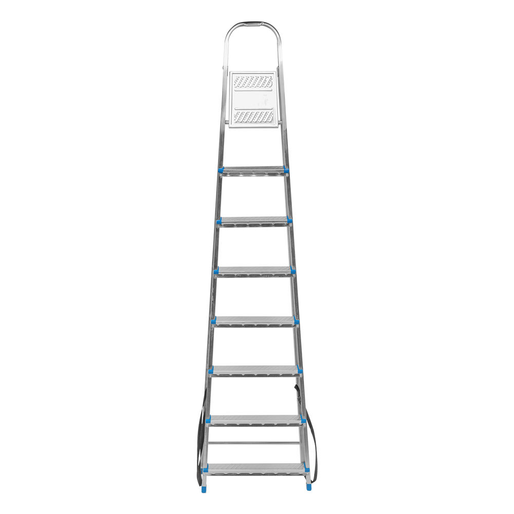 Стремянка, 8 ступеней, стальная, оцинкованная Сибртех (97840)