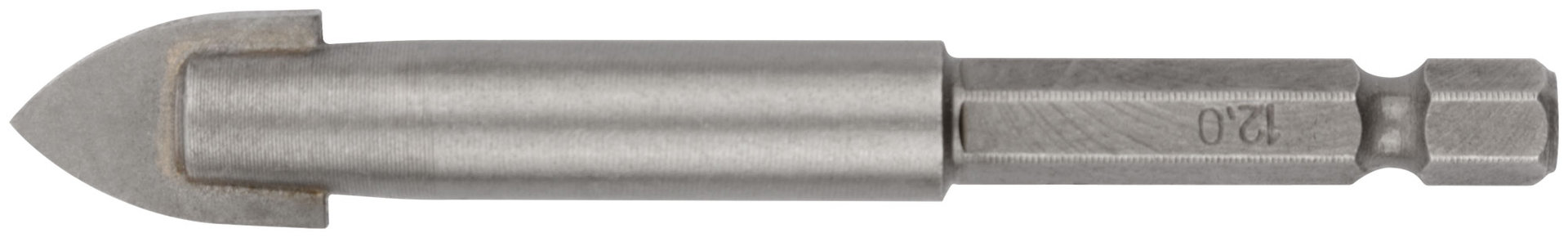 Сверло по кафелю и стеклу, шестигранный U-хвостовик под биту 12х85 мм (35467)