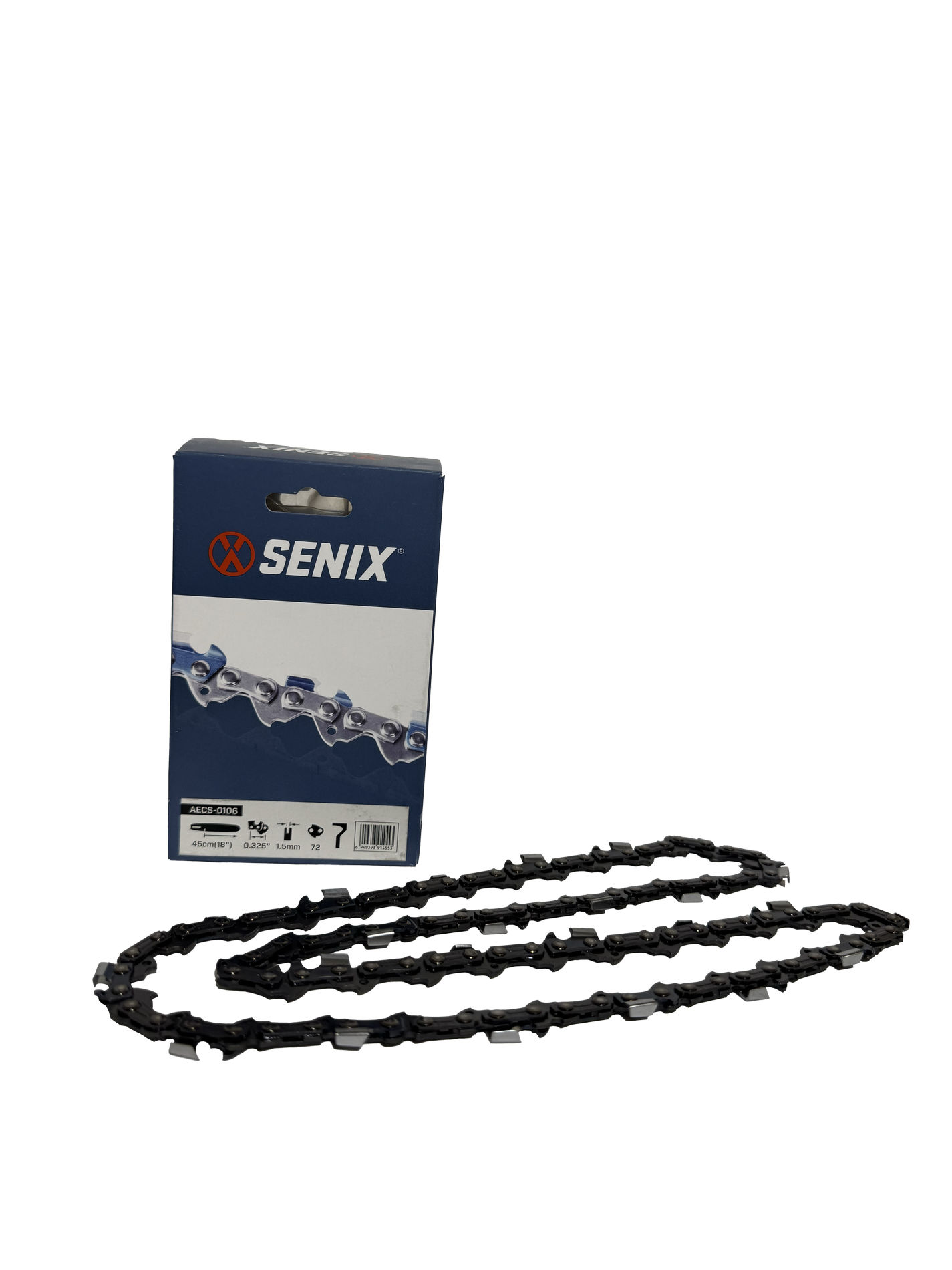Цепь пильная, 12 (30см), шаг 3/8, паз 1,1 мм, 45 звеньев SENIX AECS-0107