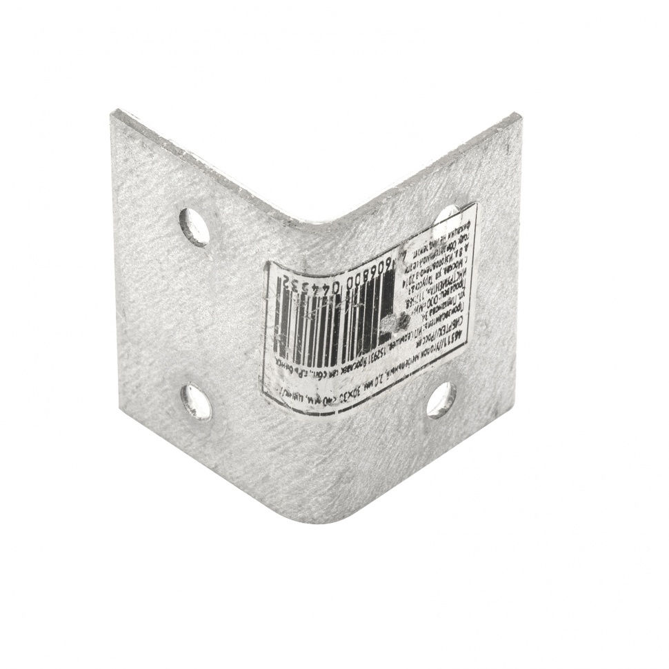 Уголок мебельный, 2 мм, 30 х 30 х 40 мм, цинк Сибртех (46511)