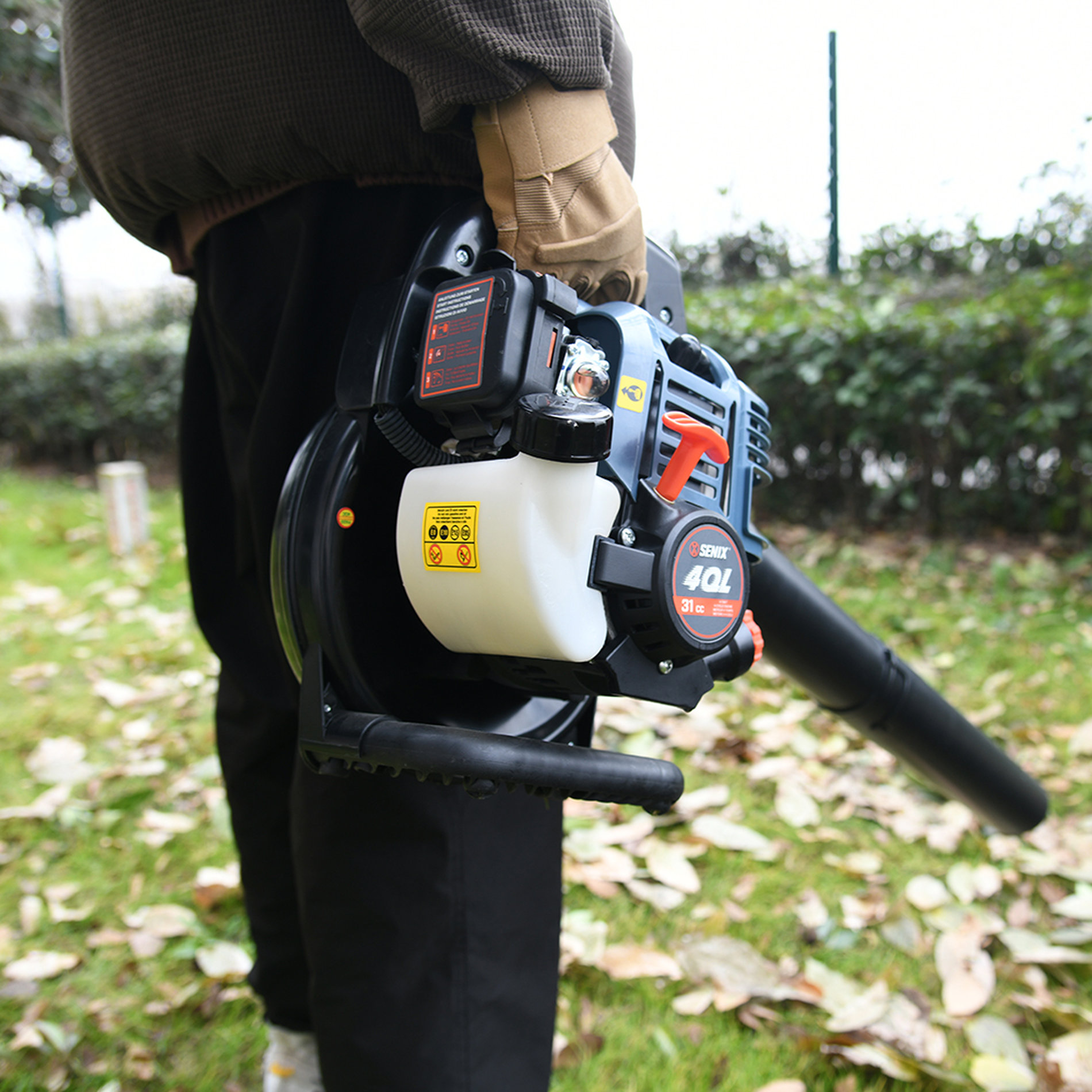 Воздуходувка-садовый пылесос бензиновая ,31 см3, 4-х тактная BLV4QL-M-EU