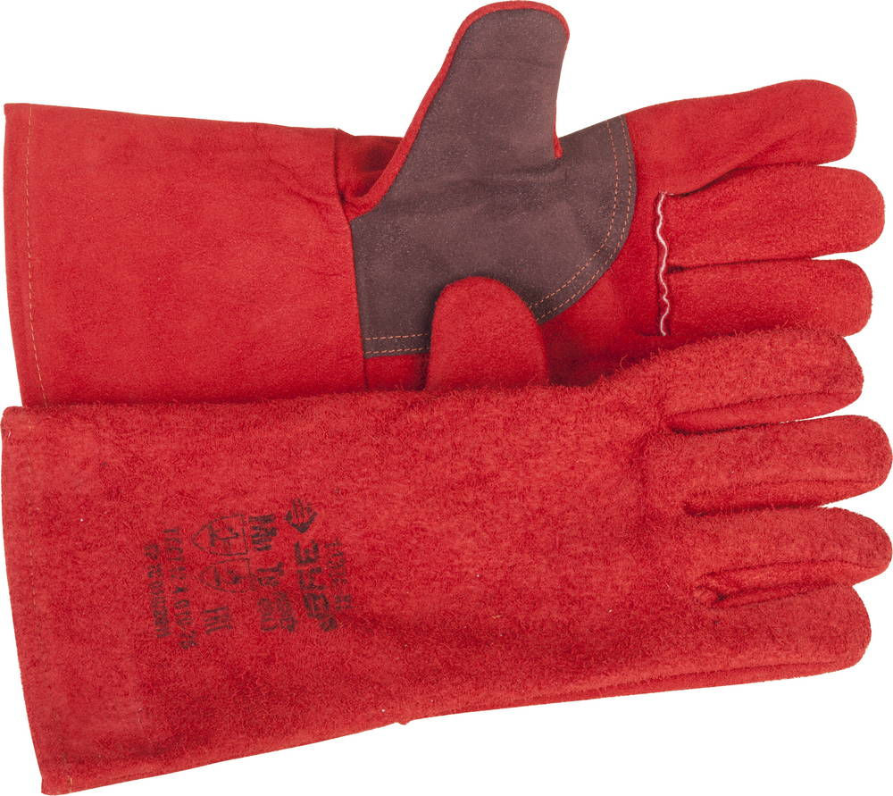 Краги термостойкие ЭКСПЕРТ утепленные 350 мм, размер XL (10), спилковые, для сварки и тяжелых механических работ ЗУБР Профессионал 11335-XL