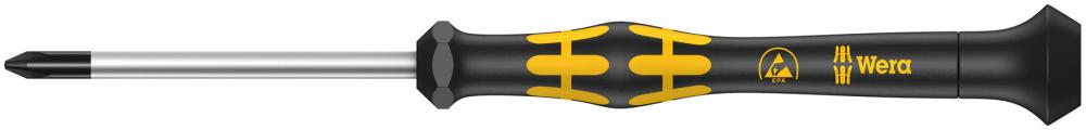 Отвёртка крестовая антистатическая прецизионная PH 00 x 60 мм ESD Kraftform Micro серия 1550 PH Wera WE-030110
