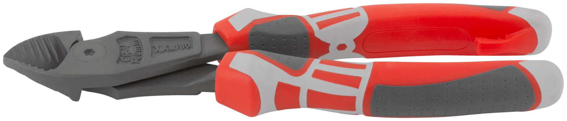 Бокорезы Эталон усиленные, смещенный шарнир, CrV сталь, ребра жесткости на губках, тефлоновое покрытие, 3К прорезиненные ручки 180 мм