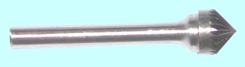 Борфреза тв.спл. конич. угол 90гр.d12х6,0х6х65 90* спиральная насечка (К12 06М06) CNIC