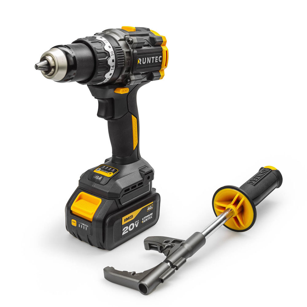 Дрель-шуруповерт ударная аккумуляторная PRO 13 мм, 20В, 24Ач, 160Нм RUNTEC RT-ID226