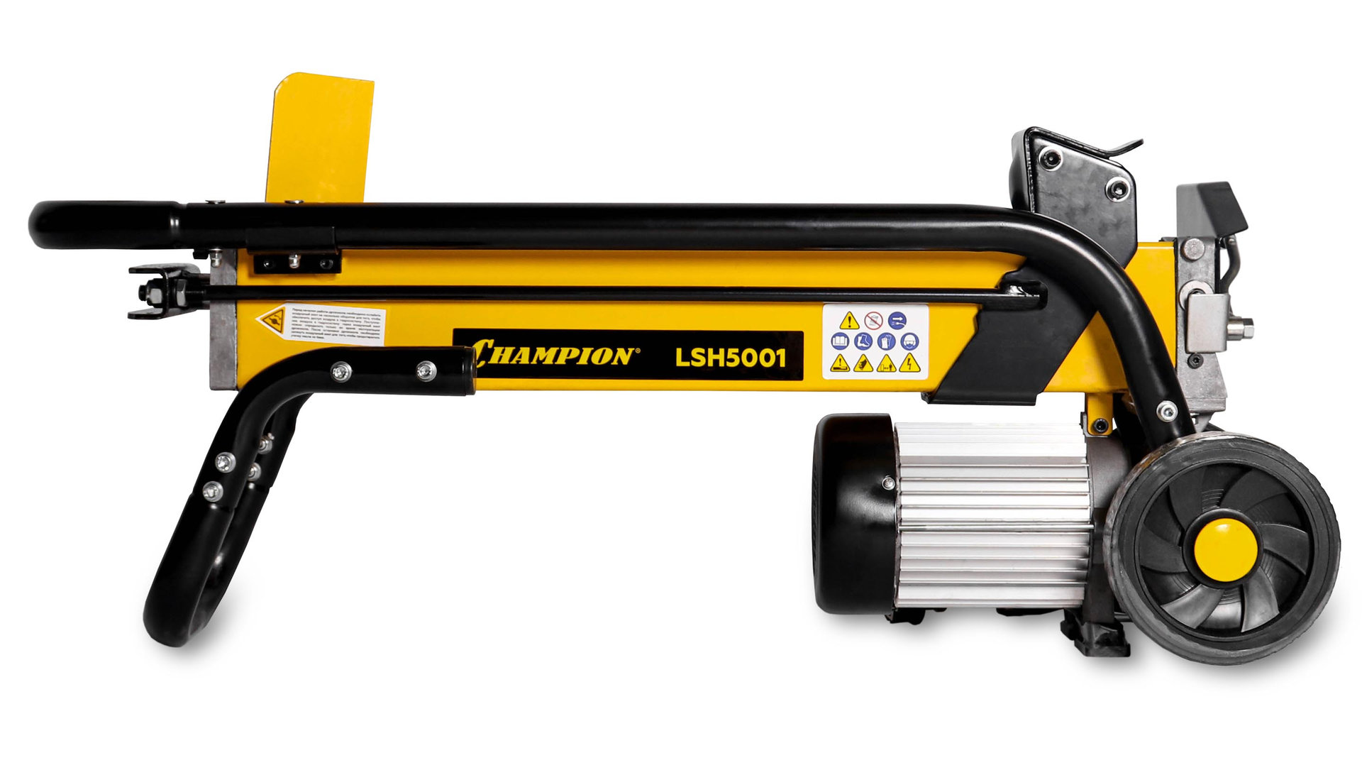 Дровокол CHAMPION LSH5001 (2,2кВт 5тонн 45,4кг, +насадка для колки дров на 4 части) (LSH5001)