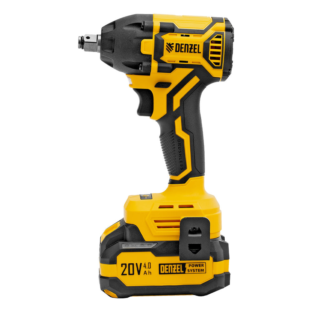 Гайковерт ударный аккумуляторный бесщет. CIWH-BL-20-350, Li-Ion, 20 В// Denzel (26520)