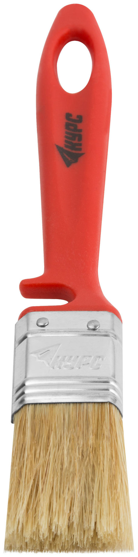 Кисть флейцевая Крафт, натур.светлая щетина, пластиковая ручка с выемкой 25 мм (00841)